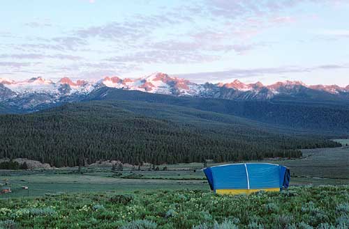 Sawtooth Valley and Sawtooth Mountains, Idaho